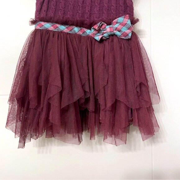 Matilda Jane Purple Tulle Sweater Soiree Dress 6-12 Months - Picture 4 of 11